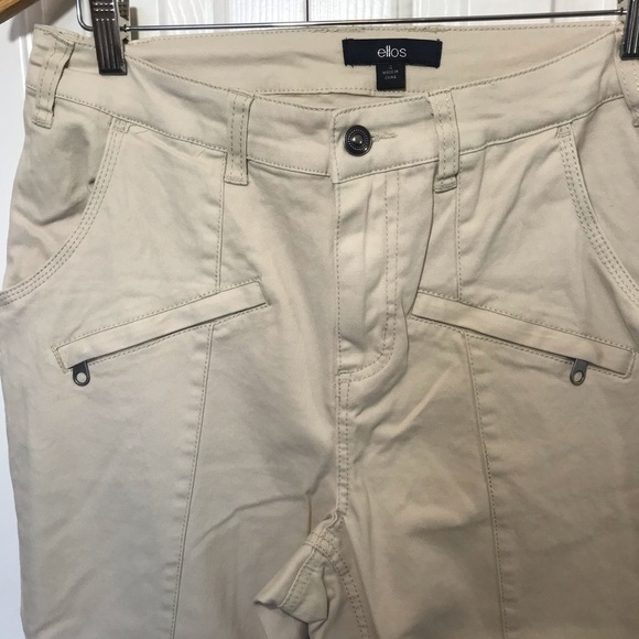 Ellos Beige Moto Jeans Pants Size 12 NWOT - Picture 14 of 16
